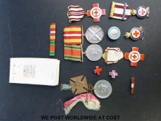 A WWII Nursing Medal group awarded to Miss Gwendoline Dorothy Clarke comprising a Defence medal and