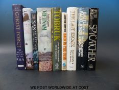 Various modern military history books including Ghost Force; The Secret History of the SAS,