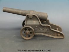 W.R.A & Co USA late 19th/20thC cast iron signalling cannon.
