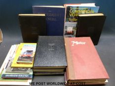 A collection of transport related books to include five volumes of 1950's 'The Modern Motor