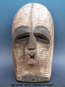 An African tribal mask,