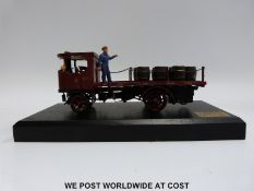 Bassett-Lowke limited edition diecast model Northampton Brewery Company Steam Lorry on wooden