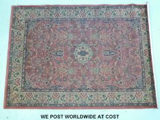 An early 19thC rug or wall hanging (110 x 132cm)