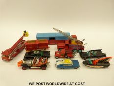 Ten Corgi Toys diecast model vehicles comprising three Chipperfields Circus vehicles,