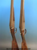 A pair of BSA 12 bore double barrelled side by side shotguns PLEASE NOTE THAT A VALID RELEVANT