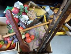 A quantity of candlesticks etc to include retro kitchenalia, beer engines,