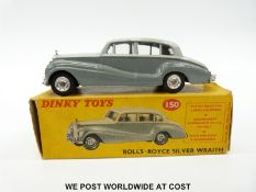 Dinky Toys diecast model Rolls Royce Silver Wraith, 150,
