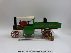 Mamod SW1 live steam wagon with a vaporizing meths burner.