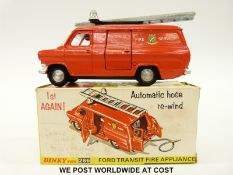 Dinky Toys diecast model Ford Transit Fire Appliance, 286, in original box.