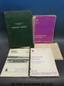A quantity of Jensen workshop manuals and other literature including 1973,