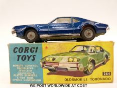 Corgi Toys diecast model, Oldsmobile Toronado, 264, in original box.