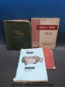 A Series I Landrover workshop manual dated March 1951 together with a 1970 Ford Transit workshop