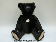 Steiff Original 2008 Mohair 'Teddy Bear', 420825, with black mohair, button to ear,