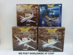 Four Corgi The Aviation Archive diecast model aircraft,