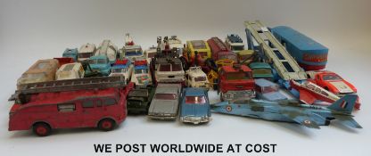 Over 30 Corgi and Dinky Toys diecast model vehicles