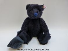 Steiff Original 'Belfry Teddy Bear', 661808, with navy blue mohair, button to ear,
