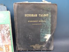 A quantity of car workshop manuals including Singer Gazelle, Humber Hawk, Hilman Imp Wolseley 1500,