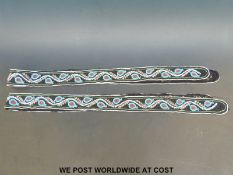Two late 19thC North American bead work belts