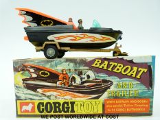 Corgi Toys diecast model Bat Boat and Trailer,107, in original box.