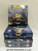 Four Corgi The Aviation Archive diecast model aeroplanes, Douglas DC3 47106, Avro Lancaster 47304,