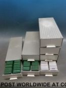 Approximately 700 UK preserved steam railway 35mm slides,