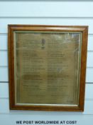 A Victorian sampler by E J Giggs (36 x 43cm)