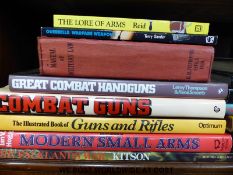 A collection of military books including a selection about firearms; Military Operations 1945-1958;