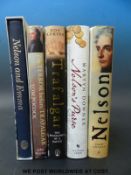 A collection of Lord Nelson related books including Terry Coleman,