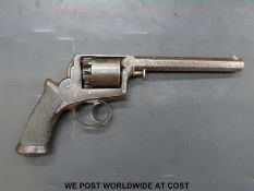 Adams .54 five shot percussion revolver with 6.