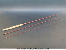 Steffen Brothers 7ft 3-4 weight fibreglass fly rod in original tube by Mark Steffen,