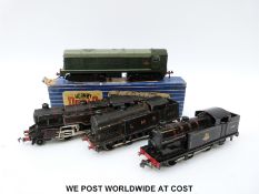 Four Hornby Dublo 00 gauge locomotives,