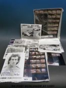 A quantity of mainly c1980's motor racing photographs together with a quantity of negatives and