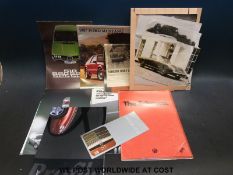 A quantity of car brochures, photographs etc.