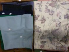 A quantity of dressmaking and upholstery fabric