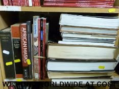 A collection of reference works about African Art, Oceanic Art, South Indian Bronzes, African Masks,