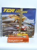 Mettoy Computacar together with a TCR Lane Changers 3-level race set,