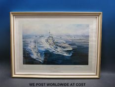 A framed print ' South Atlantic Task Force' by Robert Taylor,