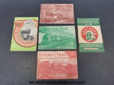 Four Ian Allen booklets comprising Irish Locomotives, Titans of the Track, GWR, LMS and Southern No.