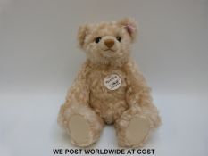 Steiff Original 2004 Teddy Bear 'Versailles' 676161, with cream mohair, button to ear,