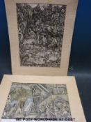 Two Batuan paintings, the first verso 1 Dewa Kompiang Pasek,