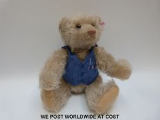 Steiff Original 'Crystal Teddy Bear', 660948, with light beige mohair, button to ear,