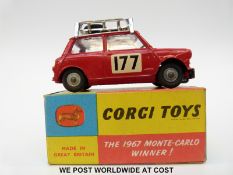 Corgi Toys diecast model, Monte Carlo Mini Cooper, 339, in original box.
