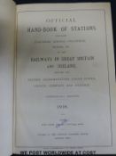 Railway Clearing House: Official Hand Book of Railway Stations (London, The Railway Clearing House,