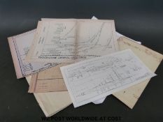 A quantity of drawings etc relating to Concorde including tank layouts,