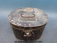 A military hat tin by Hobson & Sons, Little Windmill Street, named Major W H Wheeley, R.
