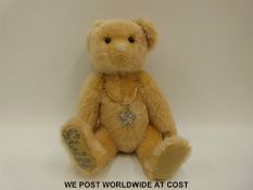 Steiff Original Teddy Bear Danbury Mint 'Krystopher', 661976, with blonde mohair and growler,