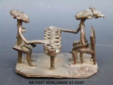 An Ashanti figure group,