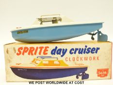 Sutcliffe Models tin plate clockwork Sprite Day Cruiser,