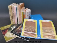 A collection of wood veneer specimen samples in three albums labelled with generic and Latin names,