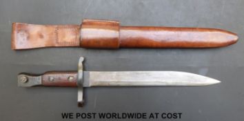 A Canadian Ros Mk ll bayonet,